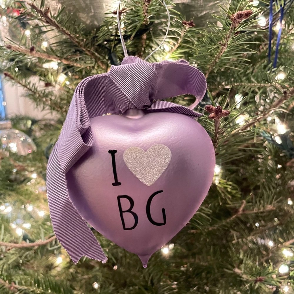 Bergdorf Goodman Lavender Christmas Ornament